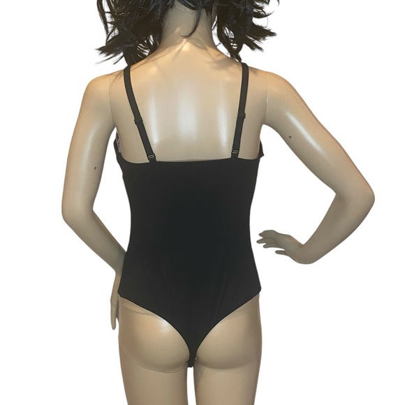 Women's Auden Soft Stretchy Fabric Tank Bodysuit Black Size XL Extra Large NWT - Picture 7 of 9